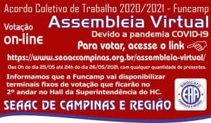 Assembleia virtual Seaac