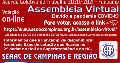 Assembleia virtual Seaac